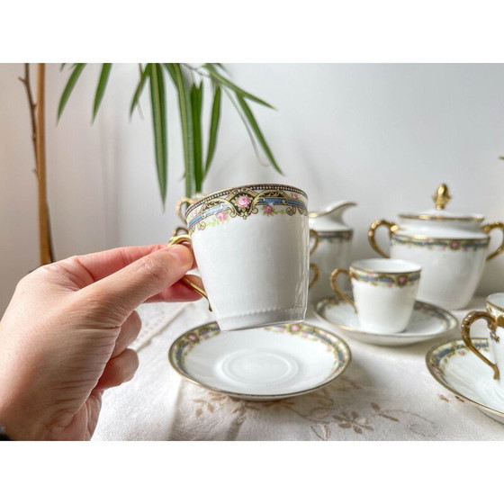 Image 1 of Service à thé et à café vintage en porcelaine pour Chabrol et Poirier, France 1915