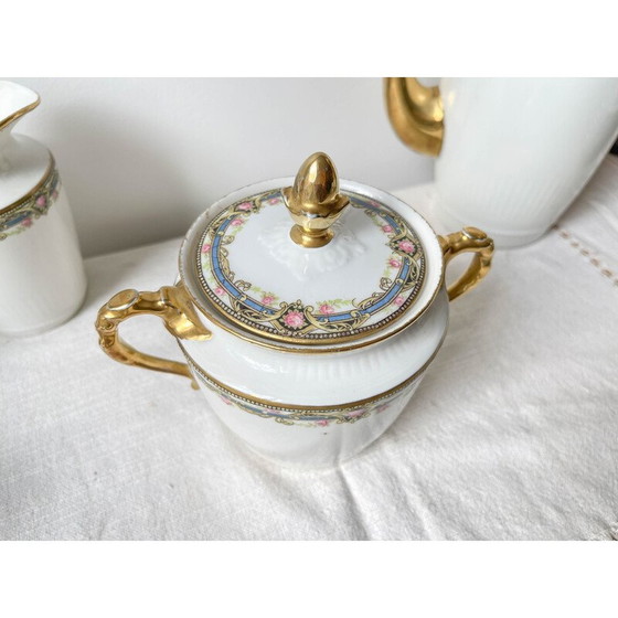 Image 1 of Service à thé et à café vintage en porcelaine pour Chabrol et Poirier, France 1915