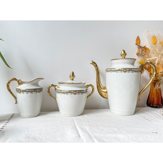 Image 1 of Service à thé et à café vintage en porcelaine pour Chabrol et Poirier, France 1915