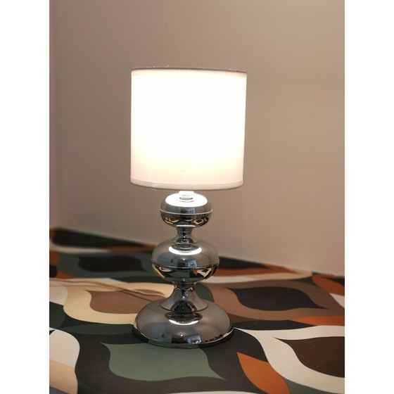 Image 1 of Lampe vintage en acier chromé, 1970