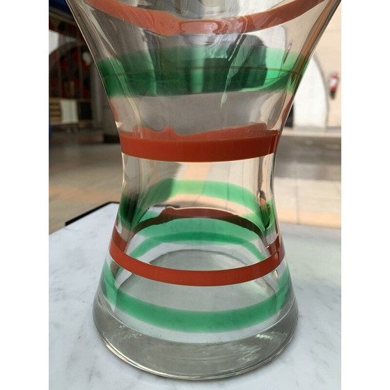 Image 1 of Vase vintage Carlo Moretti en verre de Murano, 1980