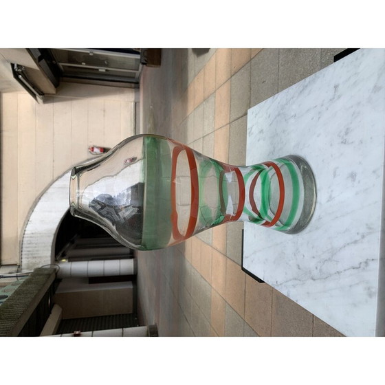 Image 1 of Vase vintage Carlo Moretti en verre de Murano, 1980