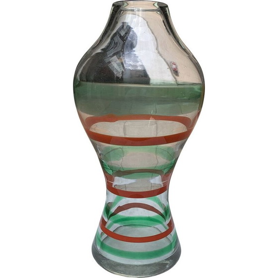 Image 1 of Vase vintage Carlo Moretti en verre de Murano, 1980
