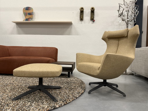 Design On Stock Fauteuil Nosto avec pouf Bardal Sahara