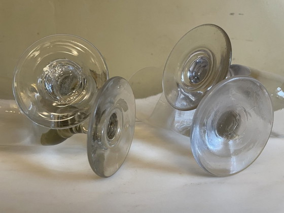 Image 1 of 4 X verres à absinthe en verre du 19ème siècle Français