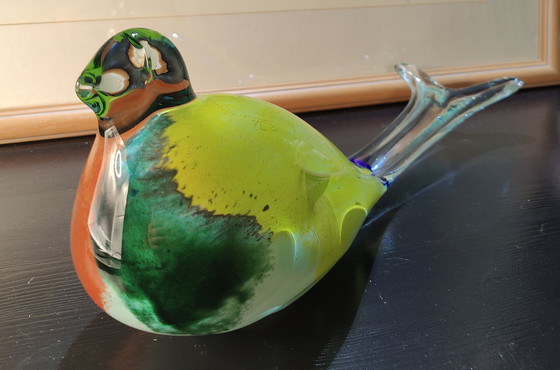 Image 1 of Oiseau en verre soufflé à la main