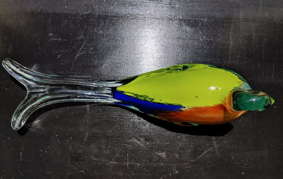 Image 1 of Oiseau en verre soufflé à la main