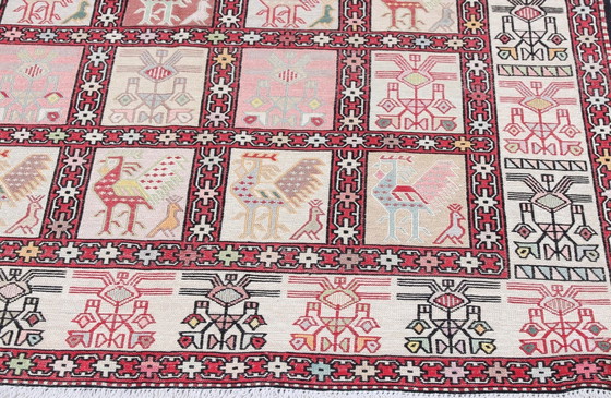 Image 1 of Tapis persan Verni Silk Kelim - Style Ardebil Kelim