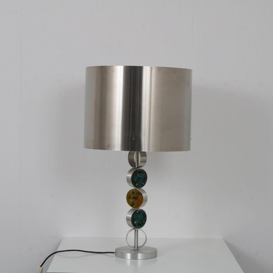 Image 1 of Lampe de table en chrome et verre par Nanny Still pour Raak, Pays-Bas 1970