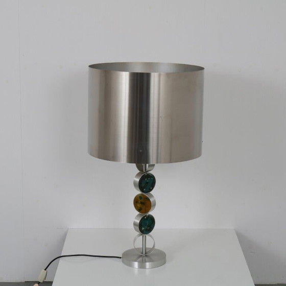 Image 1 of Lampe de table en chrome et verre par Nanny Still pour Raak, Pays-Bas 1970