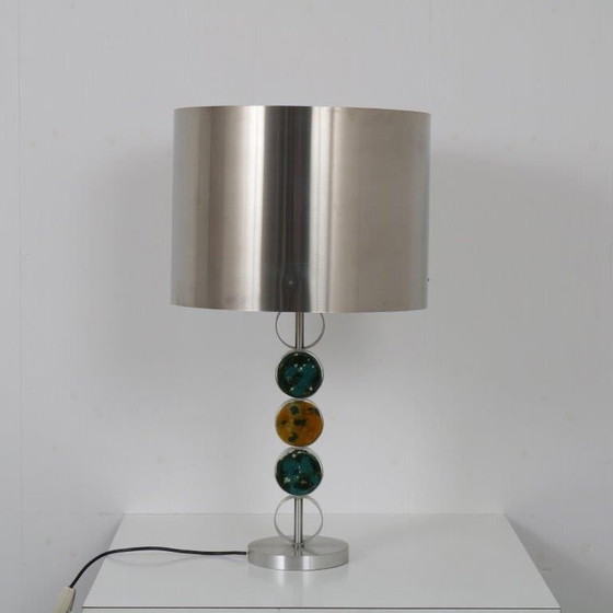 Image 1 of Lampe de table en chrome et verre par Nanny Still pour Raak, Pays-Bas 1970