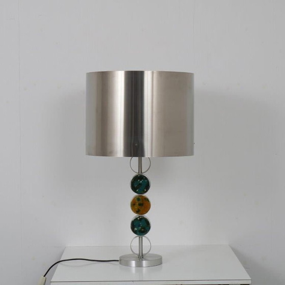 Image 1 of Lampe de table en chrome et verre par Nanny Still pour Raak, Pays-Bas 1970