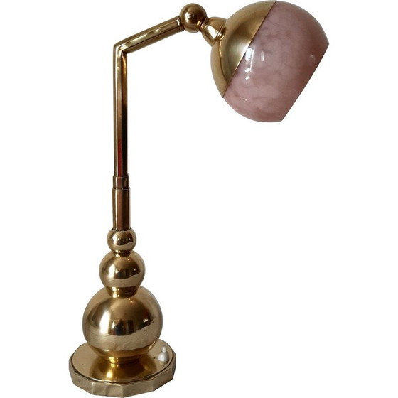 Image 1 of Lampe modulaire Art Déco en laiton et verre, 1930