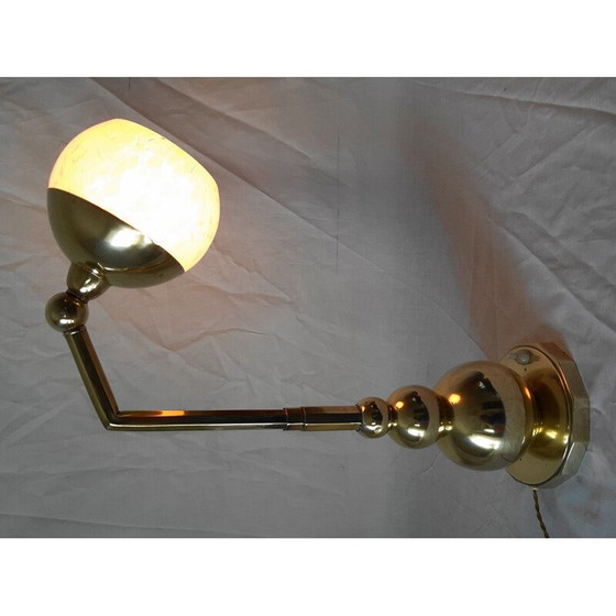 Image 1 of Lampe modulaire Art Déco en laiton et verre, 1930