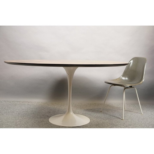 Table de salle à manger vintage en bois et résopal par Eero Saarinen pour Knoll International