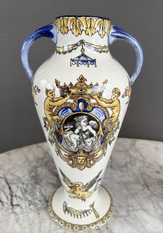 Image 1 of Paire De Vases De Collection Gien