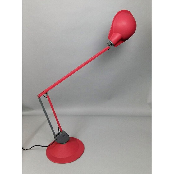 Image 1 of Lampe de bureau vintage rouge modèle Tineka par Rodolfo Bonetto pour Iguzzin