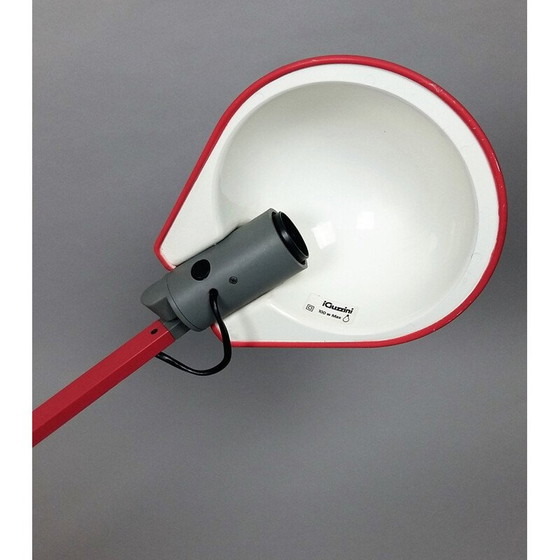 Image 1 of Lampe de bureau vintage rouge modèle Tineka par Rodolfo Bonetto pour Iguzzin