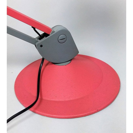 Image 1 of Lampe de bureau vintage rouge modèle Tineka par Rodolfo Bonetto pour Iguzzin