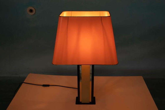 Image 1 of Lampe à poser design vintage hôtel chic, lampe à poser Regency 70s