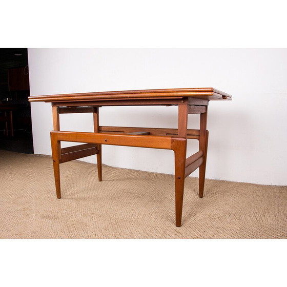 Image 1 of Table extensible vintage en teck par Kai Kristiansen pour Danish Furnitures, Danemark 1960