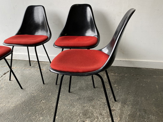 Image 1 of Lot de 4 chaises Mid Century 1960's par Maurice Burke pour Arkana