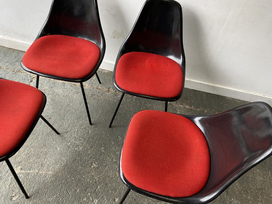 Image 1 of Lot de 4 chaises Mid Century 1960's par Maurice Burke pour Arkana