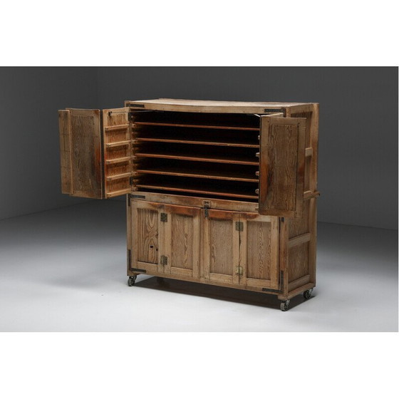 Image 1 of Pièce de rangement vintage en bois de chêne