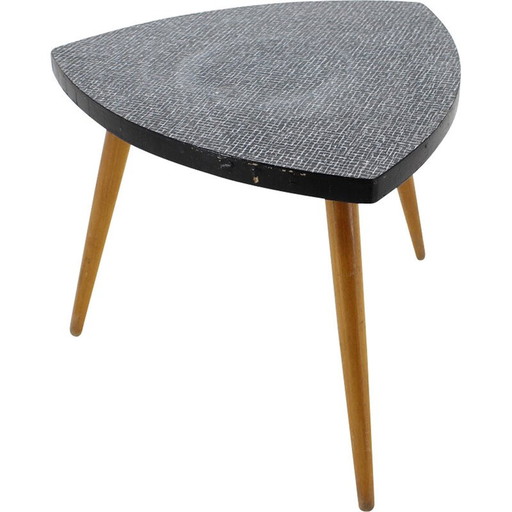 Table vintage avec petites fleurs pour Umakart, Tchécoslovaquie 1960