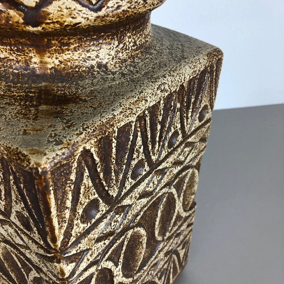 Image 1 of Vase de sol en poterie vintage par Bodo Mans de Bay Ceramics, Allemagne, années 1970