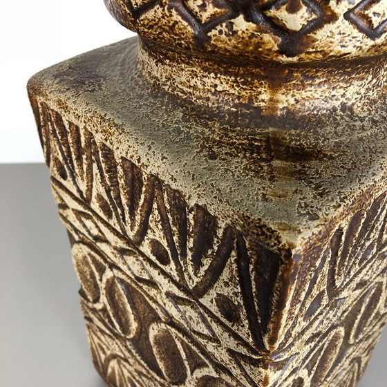 Image 1 of Vase de sol en poterie vintage par Bodo Mans de Bay Ceramics, Allemagne, années 1970