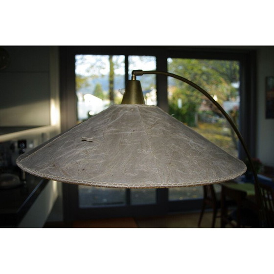 Image 1 of Lampe de lecture vintage allemande en laiton, 1950