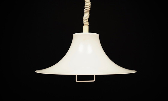 Image 1 of Lampe suspendue blanche, design danois, années 1970, fabricant : Fog & Morup