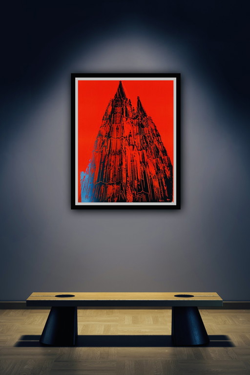 Andy Warhol : "Cathédrale de Cologne (rouge), 1985".