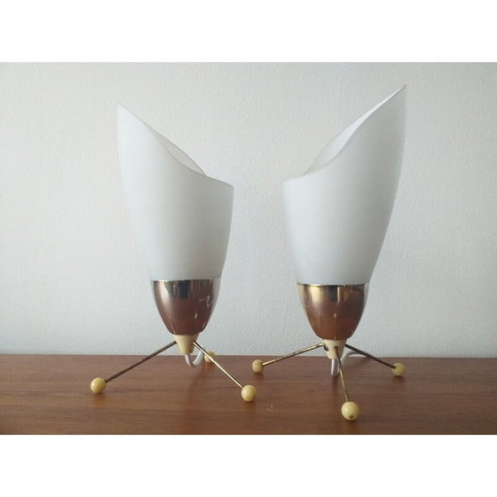 Image 1 of Paire de lampes vintage, Tchécoslovaquie 1970