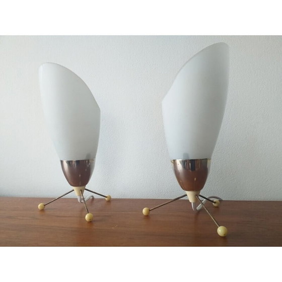 Image 1 of Paire de lampes vintage, Tchécoslovaquie 1970
