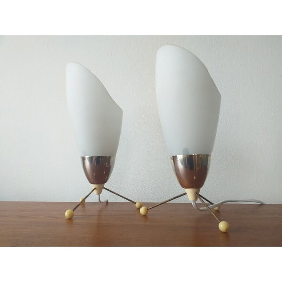 Image 1 of Paire de lampes vintage, Tchécoslovaquie 1970