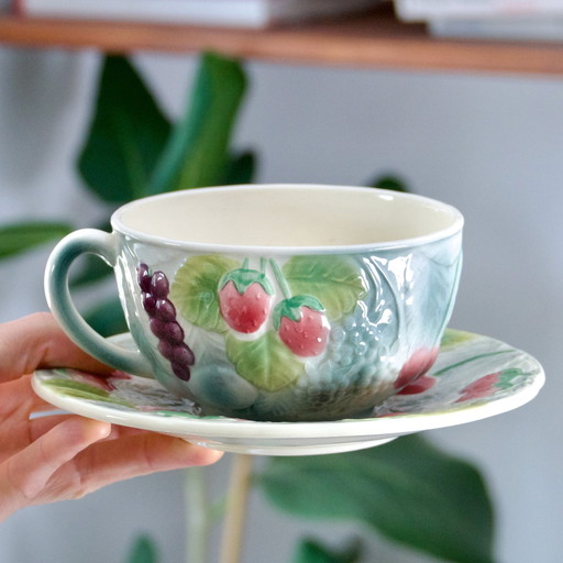 Grande Tasse À Déjeuner / Chocolat En Barbotine De St Clément