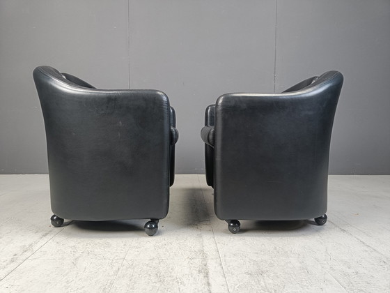 Image 1 of Ps142 Easy Chairs par Eugenio Gerli pour Tecno, 1970S