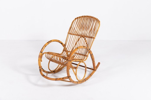 Fauteuil à bascule italien des années 1960