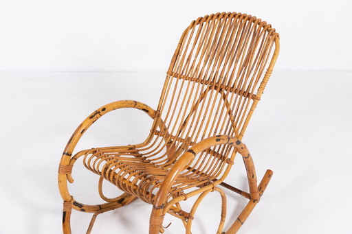 Fauteuil à bascule italien des années 1960