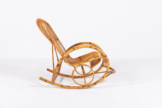 Image 1 of Fauteuil à bascule italien des années 1960