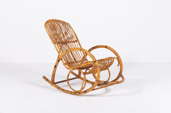 Image 1 of Fauteuil à bascule italien des années 1960