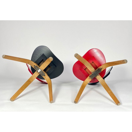 Image 1 of Paire de chaises Arc en bois de Wilhelm Von Bode, 1950