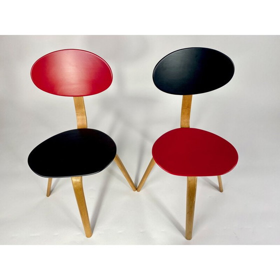 Image 1 of Paire de chaises Arc en bois de Wilhelm Von Bode, 1950