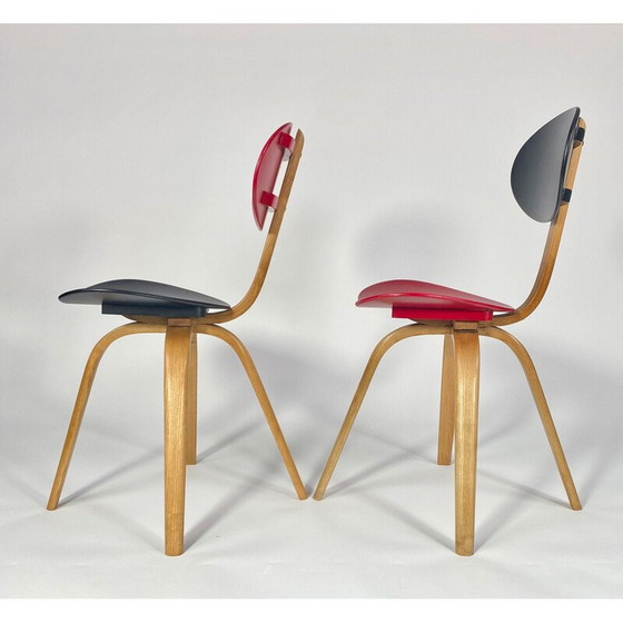 Image 1 of Paire de chaises Arc en bois de Wilhelm Von Bode, 1950