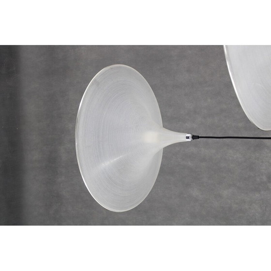 Image 1 of Paire de lampes suspendues "Trumpet" pour Meblo, Italie 1970