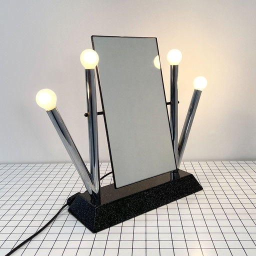 Miroir de table Yucca par Anna Anselmi pour Bieffeplast, 1980S