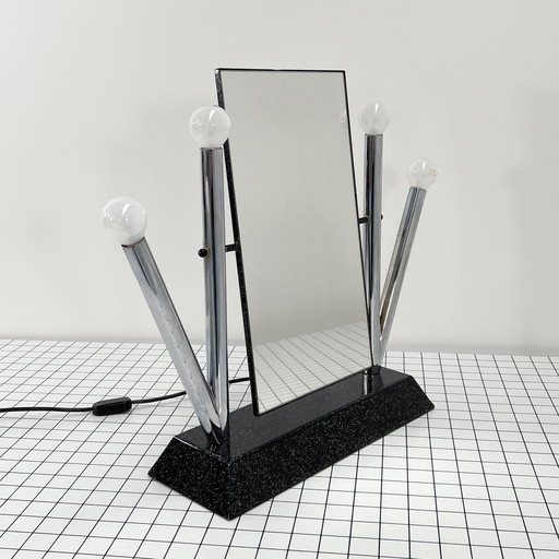 Miroir de table Yucca par Anna Anselmi pour Bieffeplast, 1980S