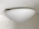 Plafonnier vintage design hollandais, verre dépoli - années 1930